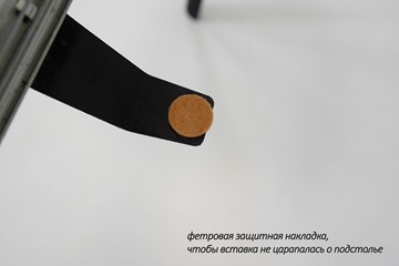 Стол раздвижной Дали-1L(ноги черные, дуб табако) в Челябинске - предосмотр 6