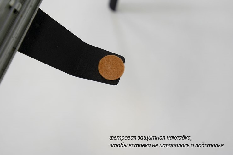 Стол раздвижной Дали-1L(ноги черные, дуб табако) в Челябинске - изображение 6