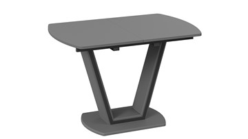 Раздвижной стол Дели Тип 2 (Серый софт, Стекло матовое серое) в Копейске