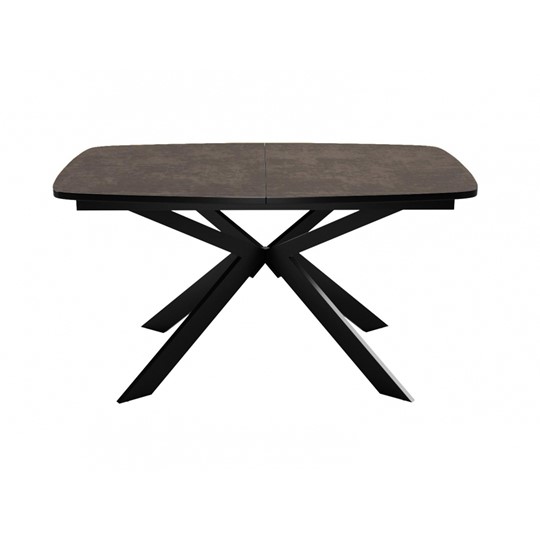 Кухонный стол раздвижной Dikline B140 Хромикс бронза/опоры черные в Копейске - изображение 2