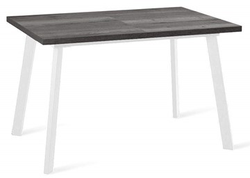 Кухонный стол раскладной Dikline HB120 Сосна Пасадена/ножки белые в Миассе