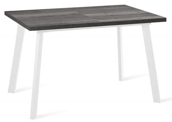 Кухонный стол раскладной Dikline HB120 Сосна Пасадена/ножки белые в Миассе - изображение