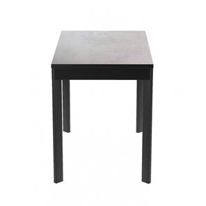 Кухонный раздвижной стол Dikline L110 Хромикс белый/ножки черные в Челябинске - предосмотр 3