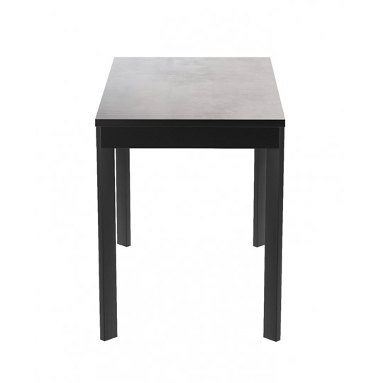 Кухонный раздвижной стол Dikline L110 Хромикс белый/ножки черные в Миассе - изображение 3