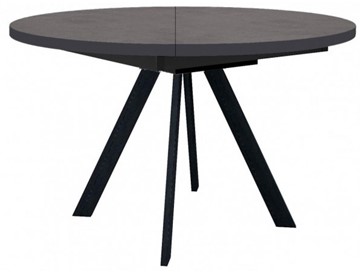 Кухонный стол раскладной Dikline RD120 Хромикс бронза/ножки черные в Магнитогорске