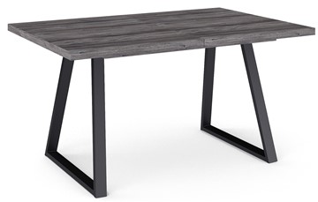 Кухонный стол раскладной Dikline ZB120 Сосна Пасадена/ножки черные в Миассе