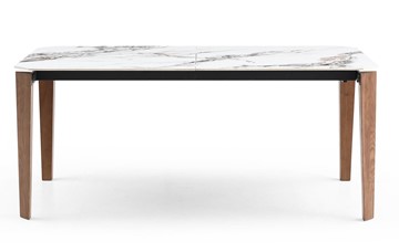 Раздвижной стол DT8843CW (180) белый мрамор  керамика в Магнитогорске
