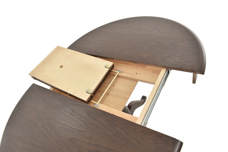 Кухонный раздвижной стол Фабрицио-1 исп. Круг 820, Тон 9 (Морилка/Эмаль) в Миассе - изображение 5