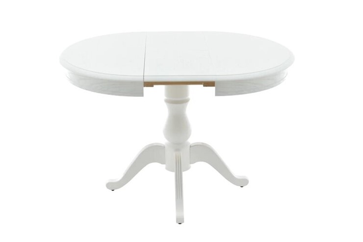 Кухонный стол раскладной Фабрицио-1 Круг 820, (Тон 9 - Эмаль белая) Морилка/Эмаль в Копейске - изображение 1