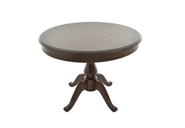 Деревянный стол на кухню Фабрицио-1 Круг 900, (Тон 7 - Орех тёмный) Морилка/Эмаль в Миассе