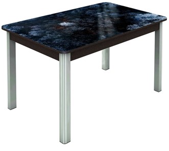 Обеденный раздвижной стол Гамбург исп. 1, ноги метал. крашеные №23 (Exclusive h108/венге) в Магнитогорске