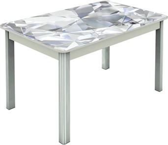 Кухонный стол раскладной Гамбург исп.1 ноги метал. крашеные №23, Фотопечать (Текстура №32) в Магнитогорске