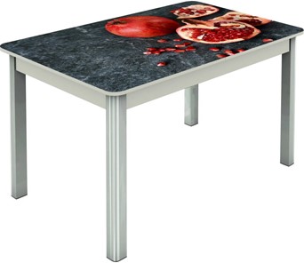 Кухонный раздвижной стол Гамбург исп.2 ноги метал. крашеные №23, Фотопечать (Фрукты №31) в Магнитогорске