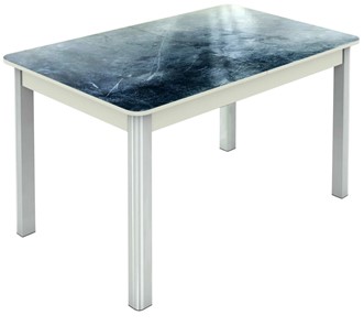 Обеденный раздвижной стол Гамбург Мини, ноги метал. крашеные №23 (Exclusive h158/белый) в Миассе