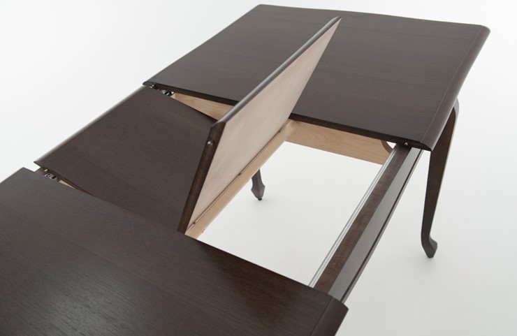 Обеденный раздвижной стол Кабриоль 1200х800, тон 11 (Морилка/Эмаль) в Миассе - изображение 5