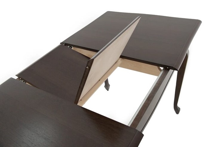 Кухонный стол раскладной Кабриоль 1200х800, (Тон 7 - Орех тёмный) Морилка/Эмаль в Копейске - изображение 8