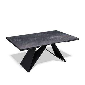 Керамический обеденный стол KB1400, черный/керамика черная в Миассе