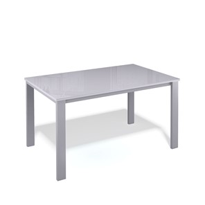 Кухонный раздвижной стол Kenner LL1200 серый/стекло серое глянец в Копейске