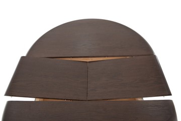 Кухонный стол раскладной Леонардо-1 исп. Круг 1000, тон 2 (Морилка/Эмаль) в Челябинске - предосмотр 5