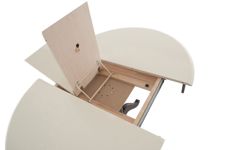 Обеденный раздвижной стол Леонардо-1 исп. Круг 1000, тон 4 (Морилка/Эмаль) в Челябинске - изображение 6