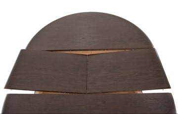Кухонный раздвижной стол Леонардо-1 исп. Круг 820, тон 10 (Морилка/Эмаль) в Миассе - предосмотр 5