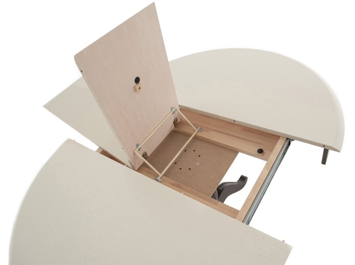 Кухонный раздвижной стол Леонардо-1 исп. Круг 820, тон 10 (Морилка/Эмаль) в Миассе - изображение 6