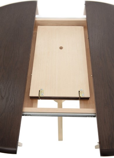 Обеденный раздвижной стол Леонардо-1 исп. Круг 900, тон 2 (Морилка/Эмаль) в Челябинске - изображение 4
