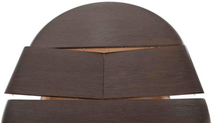 Стол раздвижной Леонардо-1 исп. Круг 900, тон 4 (Морилка/Эмаль) в Челябинске - изображение 5