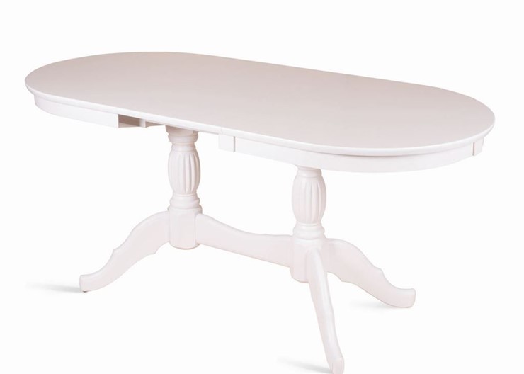 Кухонный стол раскладной Лилия-1300 (белая эмаль) 78,5x82x130+35 в Копейске - изображение 2