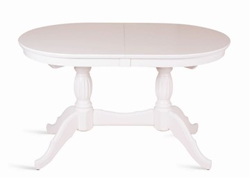 Кухонный стол раскладной Лилия-1300 (белая эмаль) 78,5x82x130+35 в Миассе