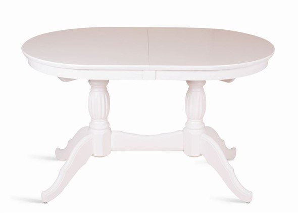 Кухонный стол раскладной Лилия-1300 (белая эмаль) 78,5x82x130+35 в Копейске - изображение