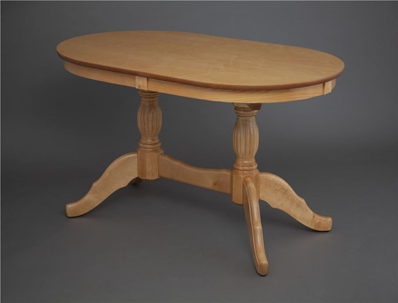 Кухонный стол раскладной Лилия-1300 (светлый тон) 78,5x82x130+35 в Копейске - изображение