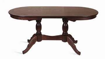 Кухонный стол раскладной Лилия-1300 (темный тон) 78,5x82x130+35 в Копейске - предосмотр 1