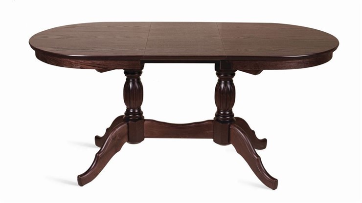 Кухонный стол раскладной Лилия-1300 (темный тон) 78,5x82x130+35 в Копейске - изображение 1