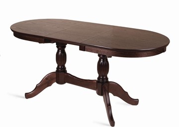 Кухонный стол раскладной Лилия-1300 (темный тон) 78,5x82x130+35 в Копейске - предосмотр 2