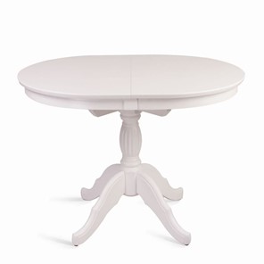 Кухонный стол раскладной Лилия (белая эмаль) 78,5x82x110+35 в Копейске