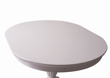 Кухонный стол раскладной Лилия (белая эмаль) 78,5x82x110+35 в Челябинске - предосмотр 4