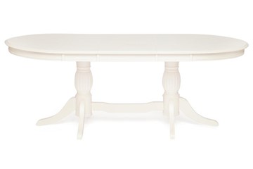 Кухонный стол раскладной LORENZO (Лоренцо) 160+46x107x76, pure white (402) в Челябинске - предосмотр 1