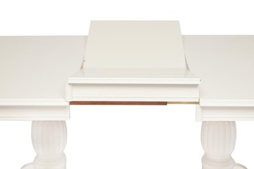 Кухонный стол раскладной LORENZO (Лоренцо) 160+46x107x76, pure white (402) в Челябинске - предосмотр 6