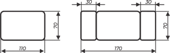 Стол раздвижной Милан-1 EVO, ноги металлические черные, стекло белое/серый в Копейске - предосмотр 2