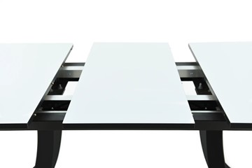 Кухонный раздвижной стол Милан Стекло Opti (Белое) в Челябинске - предосмотр 12