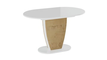 Кухонный стол раскладной Монреаль тип 1 (Белый глянец/Бунратти) в Челябинске - предосмотр