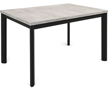 Кухонный раздвижной стол Нагано-1L (ноги черные, светлый цемент) в Миассе