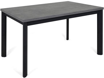 Обеденный раздвижной стол Нагано-3L (ноги черные, серый камень) в Златоусте