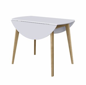 Кухонный раздвижной стол Орион Drop Leaf 100, Дуб/белый в Копейске - предосмотр 6