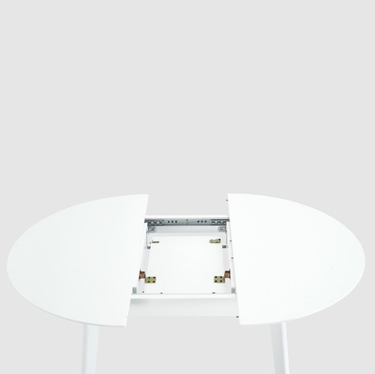 Кухонный стол раскладной Орион Classic Plus 100, Белый в Челябинске - изображение 7