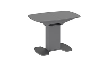 Обеденный раздвижной стол Портофино (СМ(ТД)-105.01.11(1)), цвет Серое/Стекло серое матовое LUX в Миассе
