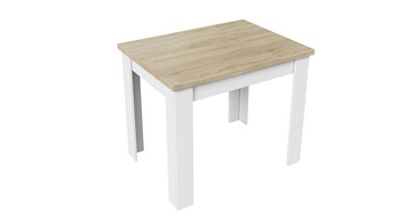 Кухонный раскладной стол Промо тип 3 (Белый/Дуб сонома светлый) в Миассе
