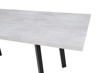 Кухонный стол раздвижной Робин, опоры прямые, цемент светлый в Копейске - предосмотр 3