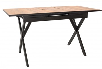 Кухонный раскладной стол Илком Стайл № 11 (1100/1500*700 мм.) столешница пластик, форма Флан, с механизмом бабочка в Копейске